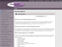 Tablet Screenshot of cherwell.ehodirect.org.uk